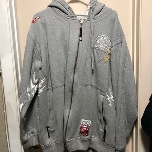 Akademiks thick zip up hoodie